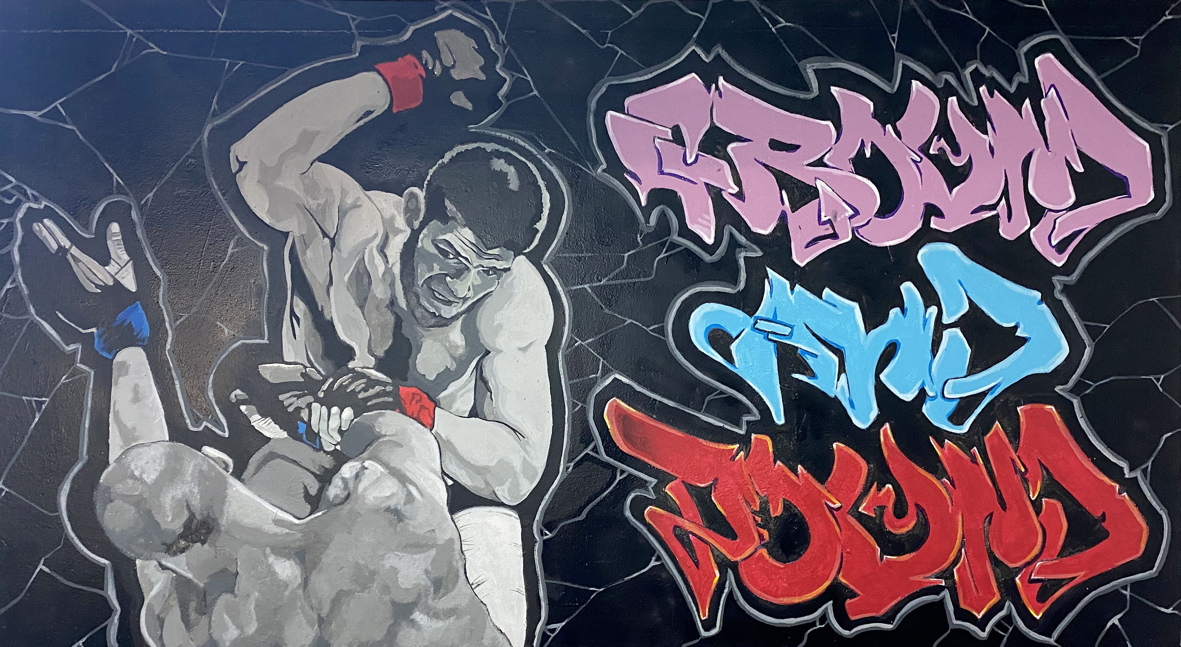 Grafitti de combattants de MMA